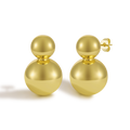Minimalist Mini Teardrop Outline Stud Earrings with Delicate Proportions
