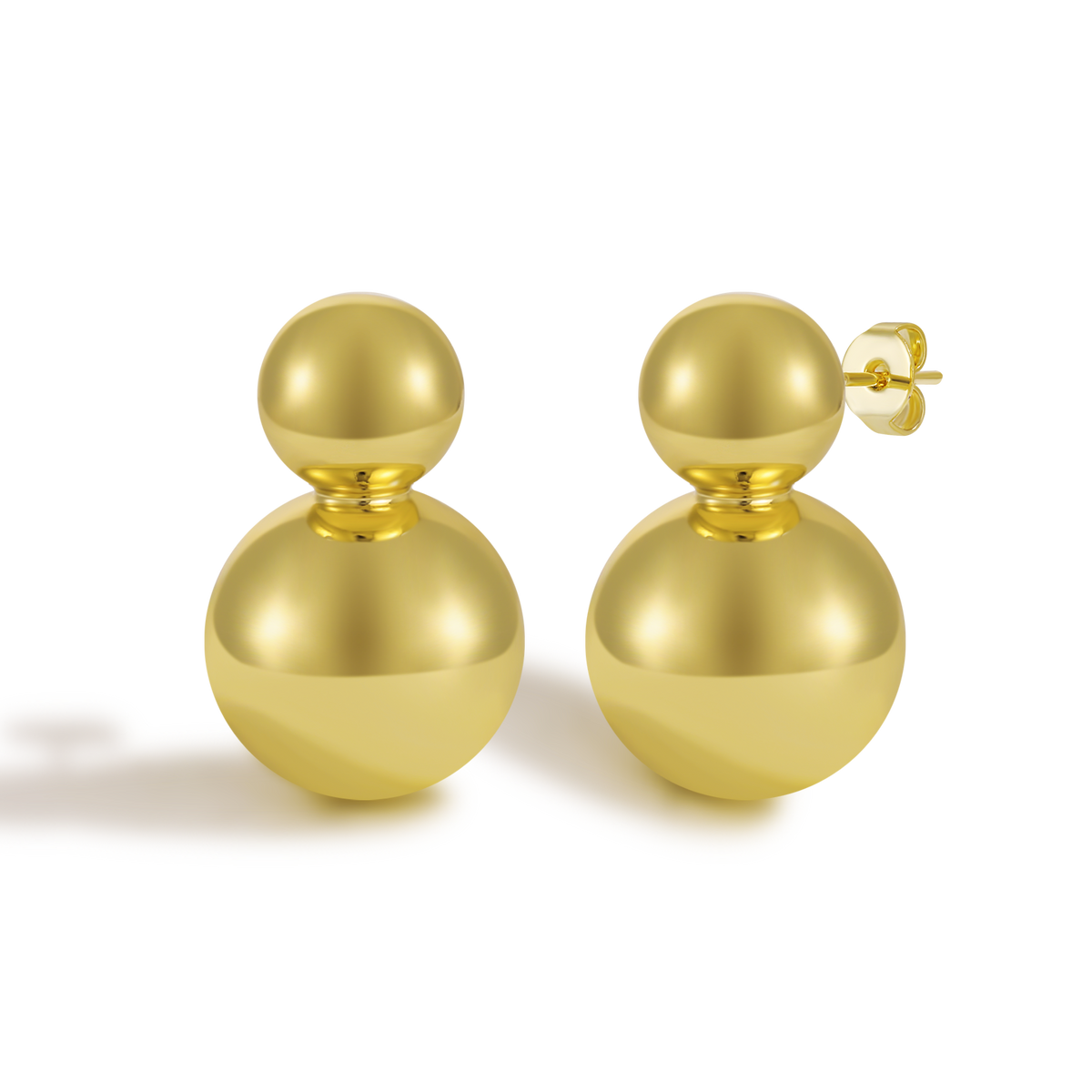 Minimalist Mini Teardrop Outline Stud Earrings with Delicate Proportions