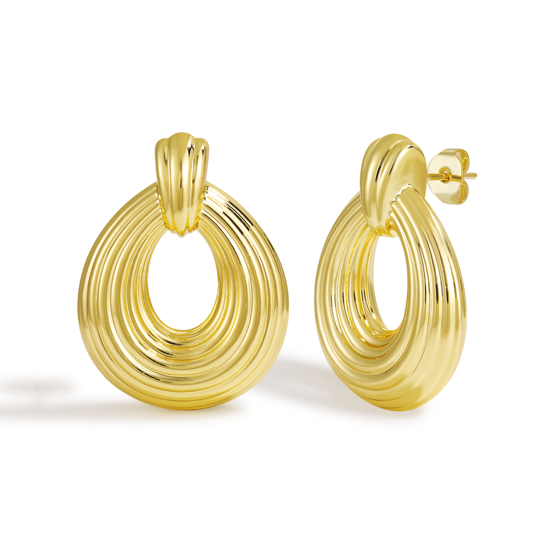 Romantic Twisted Wire Heart Shaped Hoop Earrings with Dimensional Design