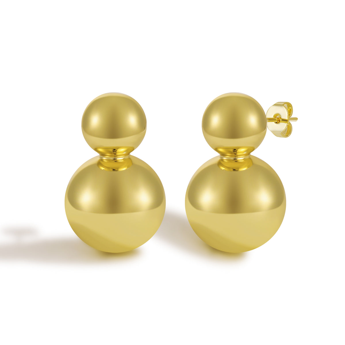 Minimalist Mini Teardrop Outline Stud Earrings with Delicate Proportions