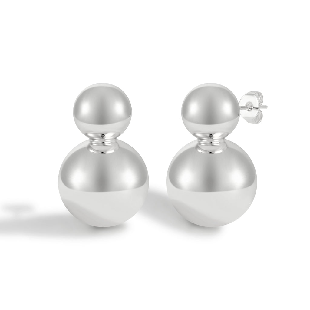 Minimalist Mini Teardrop Outline Stud Earrings with Delicate Proportions