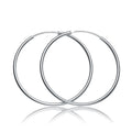 Simple Concise Elegant Women 925 Sterling Sliver Huggie Hoop Earrings